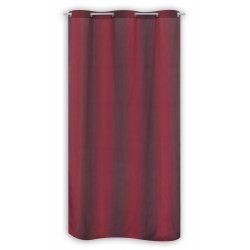 Stock 0 - Rideau 140 x 240 cm Tisse a Fines Rayures Rouge
