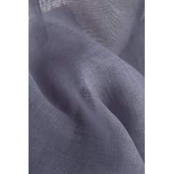 Rideau Voilage Classique Simple 140 x 240 cm à Oeillets Uni Bleu Gris