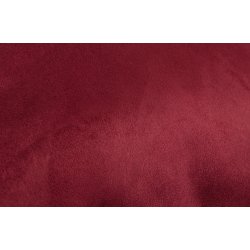 Housse de Coussin 45 x 45 cm Déhoussable Effet Alcantara Uni Rouge