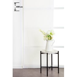 Panneau Japonais 60 x 300 cm à Scratch Grande Hauteur Effet Naturel Fines Rayures Relief Blanc