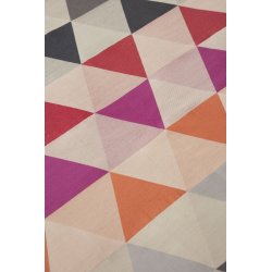 Nappe Rectangulaire Tissu 140 x 250 cm Jacquard Motifs Géométriques  Multicolore
