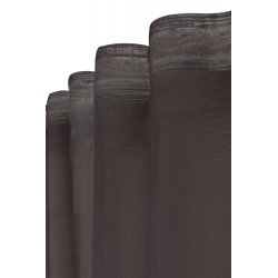 Rideau tamisant 140 x 260 cm à galon fronceur imprimé placé Tour Eiffel blanc noir