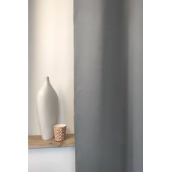 Rideau occultant 135 x 240 cm à oeillets uni gris moyen