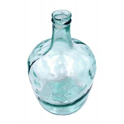 Vase Dame Jeanne 8L 36 x 21 cm Forme Carrafe Verre Recyclé Transparent