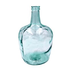 Vase Dame Jeanne 8L 36 x 21 cm Forme Carafe Verre Recyclé Transparent
