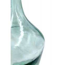 Vase Dame Jeanne 2L 15 x 15 cm Forme Boule Verre Recyclé...