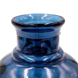Vase Verre Recyclé 20 x 12 cm Forme Cylindrique Large...