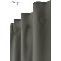 Rideau Occultant Thermique Grande Hauteur 135 x 280 cm à Gallons Fronceurs Gris Anthracite