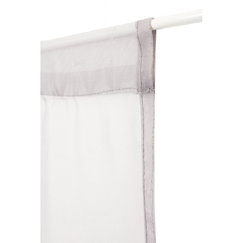 Voile De Lin Naturel LINDER - Tissé Et Teint En France, Finition Passe Tringle (55x160 Cm, écru)