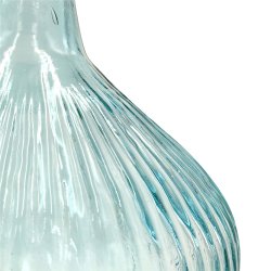 FRAGILE - Vase Verre Recyclé 42 x 29 cm Strié Forme...
