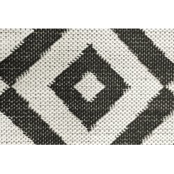 Tapis 100 x 150 cm intérieur/extérieur tissage jacquard motif losange ton  sur ton taupe - Conforama