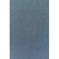 Pouf Assise Bout de Canapé 33 x 33 x 39 cm Velours Lisse Uni et Passepoil Bleu Pétrole