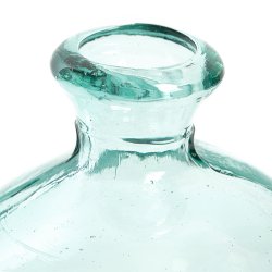Vase Verre Recyclé 18 x 18 cm Forme Boule Déstructurée...