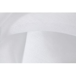 Voilage Simple 140 x 160 cm à Galon Fronceur Uni Blanc