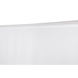 Vitrage Simple 60 x 120 cm Passe Tringle Uni Blanc