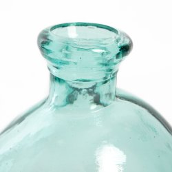 Vase Verre Recyclé 33 x 33 cm Forme Boule Asymétrique...