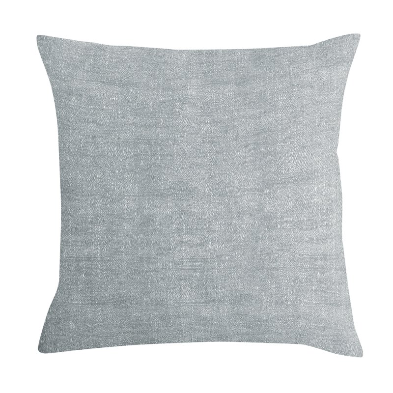 Housse de Coussin 40 x 40 cm Polycoton Recyclé Aspect Chine Vert Gris