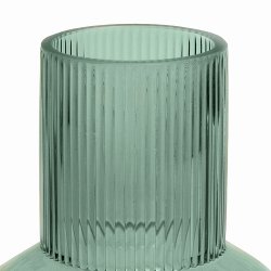Vase Verre 12 x 21,2 cm Style Nordique Uni Vert Forêt