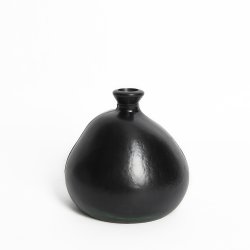 Vase Verre Recyclé 18 x 18 cm Forme Boule Asymétrique...