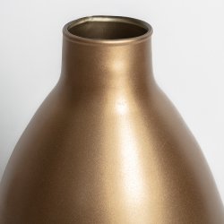 Vase Verre Recyclé 27 x 42 cm Forme Ovale Doré