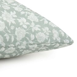 Housse de Coussin 30 x 50 cm Motif Floral Imprimé Vert Clair