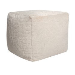 Pouf Assise Bout de Canapé Carré 40 x 40 x 40 cm Toucher...