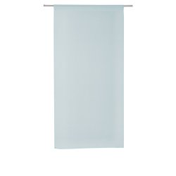 Paire de Vitrages 60 x 180 cm Passe Tringle Uni Bleu...