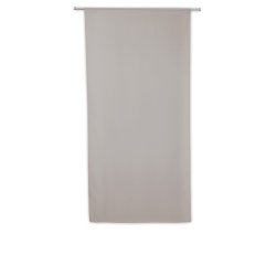 Vitrage 80 x 160 Passe Tringle Uni Gris Poivre