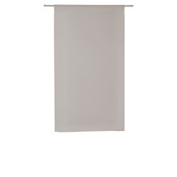 Paire de Vitrages 60 x 120 cm Passe Tringle Uni Gris Poivre