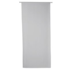 Vitrage 90 x 210 cm Passe Tringle Uni Gris Galet