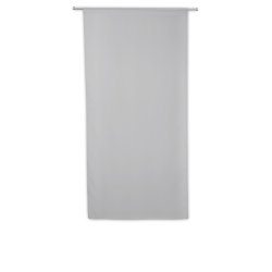 Vitrage 80 x 160 cm Passe Tringle Uni Gris Galet