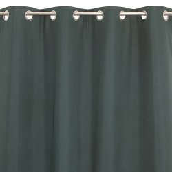 Rideau Thermique OEKO-TEX 135 x 240 cm à Oeillets Uni Vert