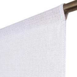 Paire de Vitrages 60 x 180 cm Passe Tringle Fil Lurex...