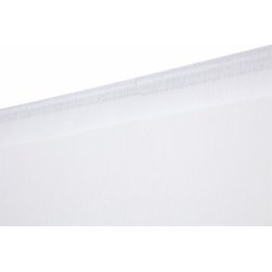 Vitrage 90 x 210 cm Passe Tringle Bandes Ajourées Blanc