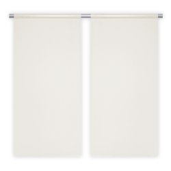 Paire de Vitrages 45 x 90 cm Passe Tringle Effet Coton...