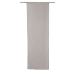 Vitrage 70 x 210 cm Passe Tringle Uni Gris Poivre