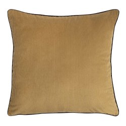 Housse de Coussin 45 x 45 cm Velours Côtelé Passepoil...