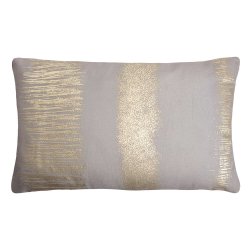 Housse de Coussin 30 x 50 cm Velours Bandes Dorées...