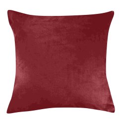 Housse de Coussin 39 x 39 cm Toucher Doux Rouge