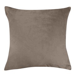 Housse de Coussin 39 x 39 cm Toucher Doux Taupe