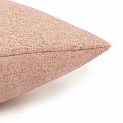 Housse de Coussin 60 x 60 cm Fil Lurex Doré Rose