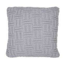 Housse de Coussin 40 x 40 cm Laine Motif Géométrique Uni...