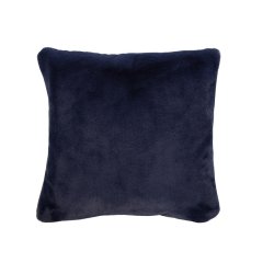 Housse de Coussin 40 x 40 cm Toucher Doux Bleu Marine