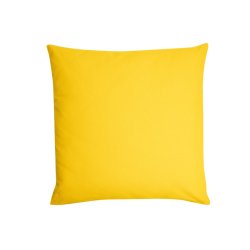 Housse de Coussin 100% Coton 60 x 60 cm Uni Jaune