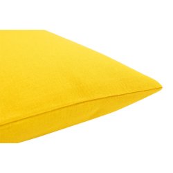 Housse de Coussin 100% Coton 60 x 60 cm Uni Jaune