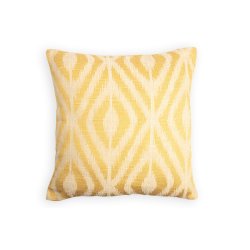 Housse de Coussin Jacquard 40 x 40 cm Motif Ethnique Ton...