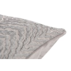 Housse de Coussin 40 x 60 cm Jacquard Texturé Gris